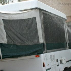 pop up camper canvas waterproof