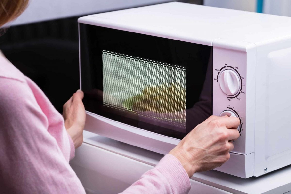 microwave turns on when door is closed