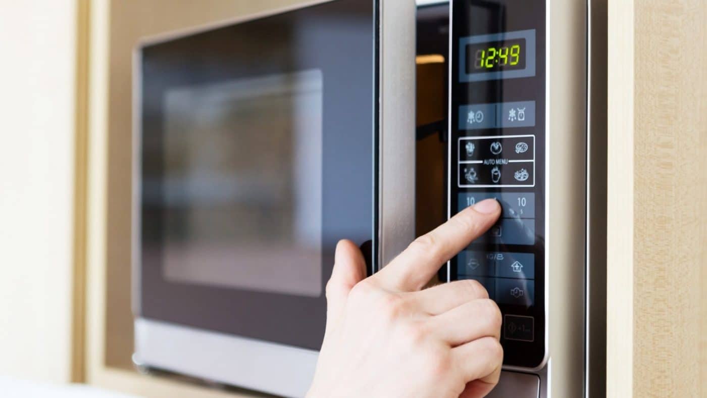 microwave turns on when door is closed