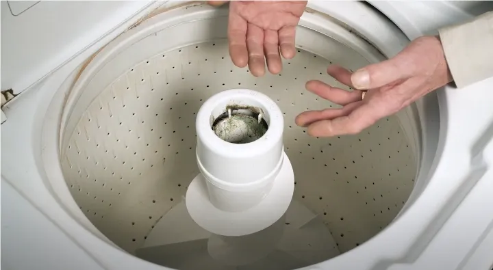 how to remove the agitator from a maytag washing machine