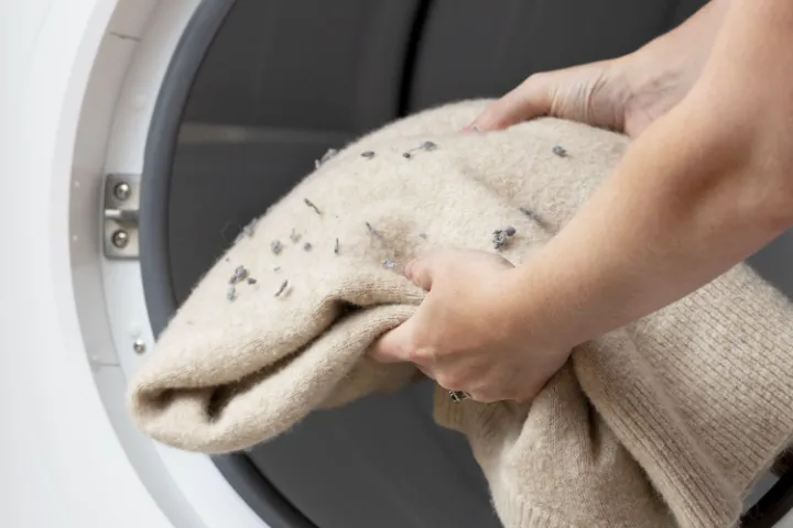 brown stains from washing machine