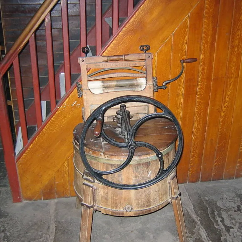 Antique Wooden Washing Machine