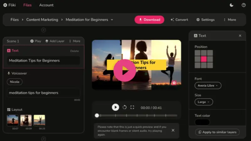 The Rise Of AI Content Creation: Transforming Digital Media With Smart Tools 8 Fliki ai toprivi 1024x579 1