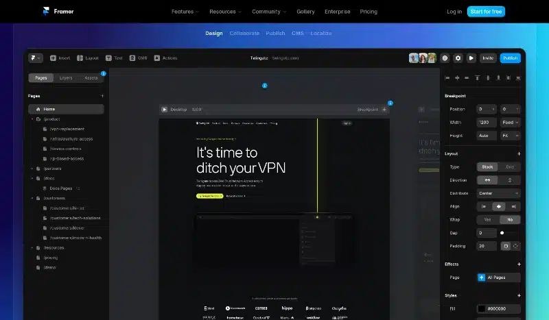 Framer — The internet is your canvas